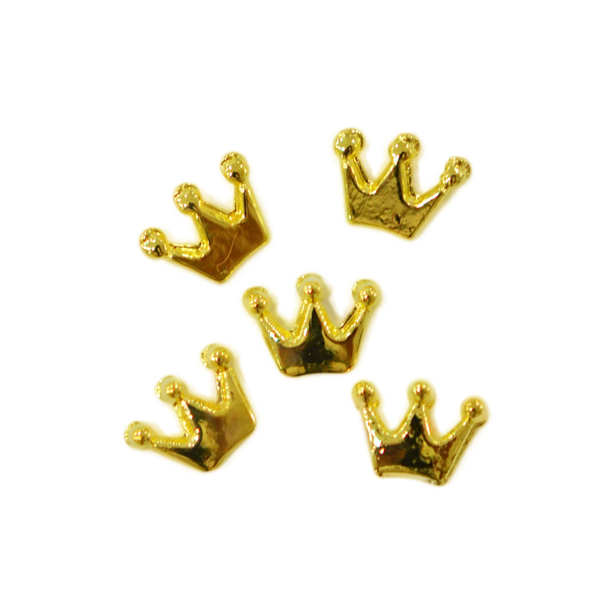 メタルパーツ Crown 6mm 4mm ゴールド 5個 Mp 王冠 プリンセスネイル プリンセスネイル本店